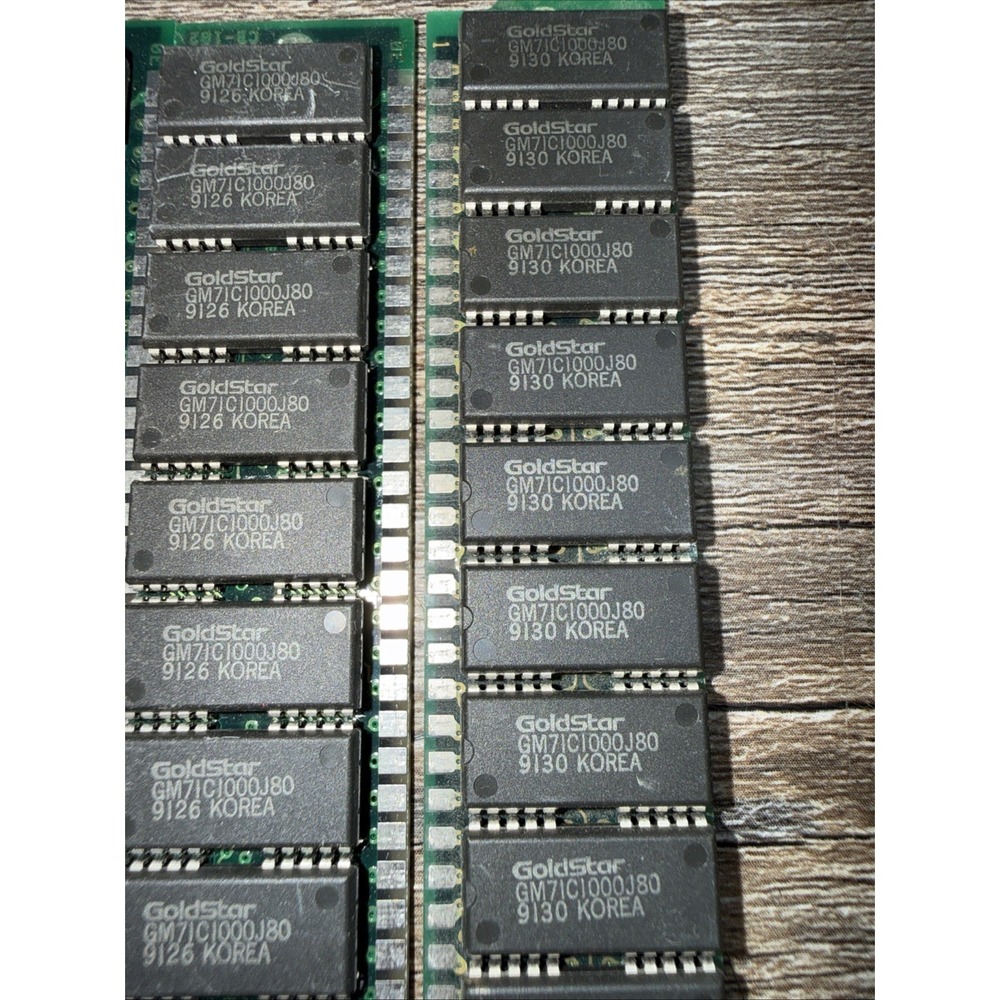 MPM MEMORY GOLDSTAR GM71C1000J80 KOREA ram memory / Bundle Of 3 / Untested - Picture 3 of 4